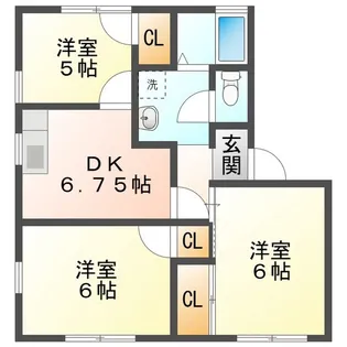 クレスト藤ヶ丘 B棟【1階】の間取り