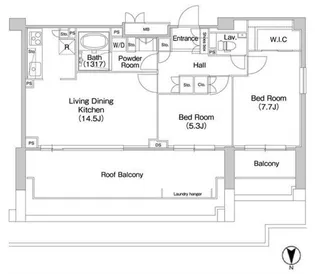コンフォリア駒場【4階】の間取り