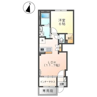 高知県高知市薊野中町【アパート】の間取り