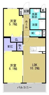 鹿児島県指宿市大牟礼3【マンション】の間取り