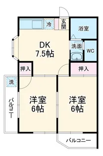 KSGマリーンオークラII【1階】の間取り