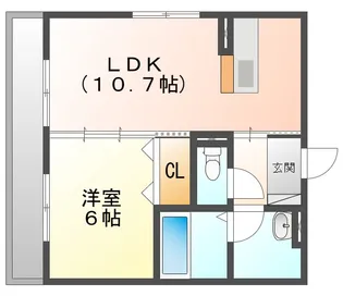メゾンドフルール【1階】の間取り