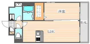 ラグリシーヌ【2階】の間取り