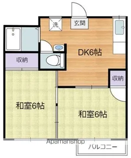 フォーブルばばB棟【1階】の間取り