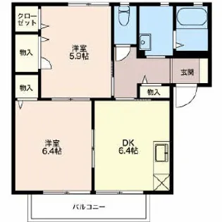 メゾン フルール【1階】の間取り