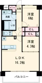 アーバン トレジャー ケヤキ【4階】の間取り