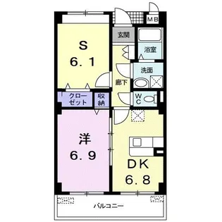 サンフィオーレ【5階】の間取り