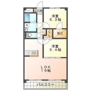 ルネスグラード II【2階】の間取り