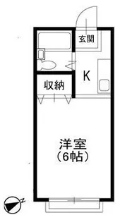 神奈川県横浜市港北区篠原町【アパート】の間取り