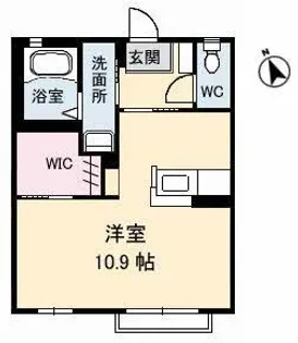 ドゥ・ルミエール【2階】の間取り