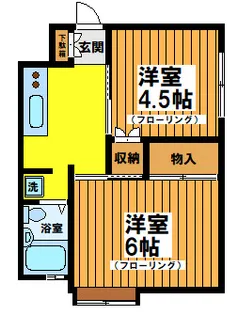 上北沢グリーンコーポ【2階】の間取り