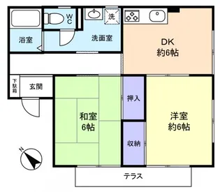 グラースハイツ【1階】の間取り