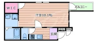 1Kの間取り画像