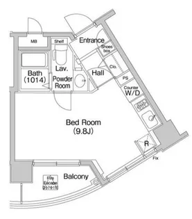 コンフォリア愛宕【8階】の間取り