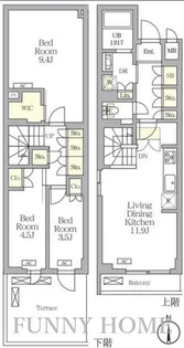 アジールコート都立大学の間取り