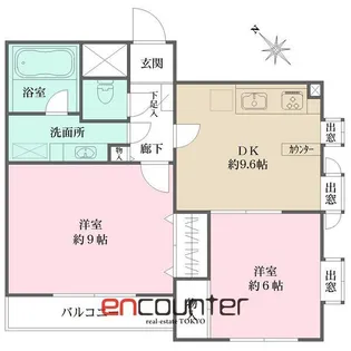 エスポワール中野坂上【3階】の間取り