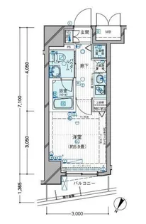 東京都目黒区下目黒1【マンション】の間取り
