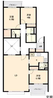 アプリーレ玉川学園【3階】の間取り