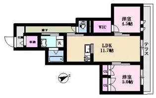 スアビス要町【1階】の間取り