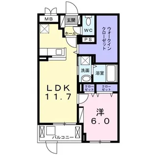 グランディオ TK【1階】の間取り