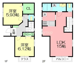 神奈川県厚木市妻田北4【一戸建】の間取り