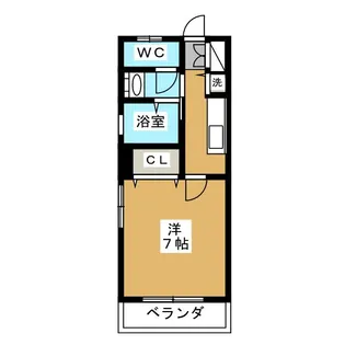 フラットウェルII【1階】の間取り