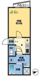 メゾン・ドゥ・アッシュ松戸【1階】の間取り