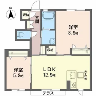 ラパン【1階】の間取り