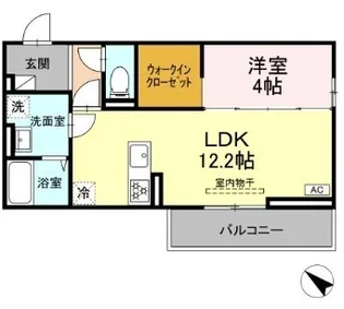 CLASSEUM盛岡駅前 III【3階】の間取り