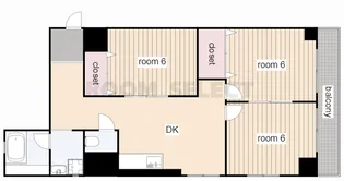 第3フクマルビル【6階】の間取り