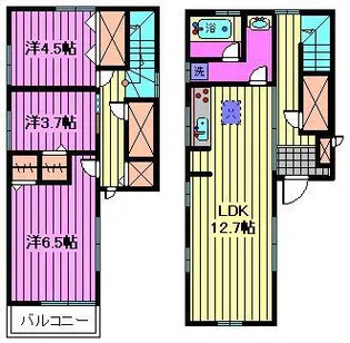 サングリーンハウスの間取り