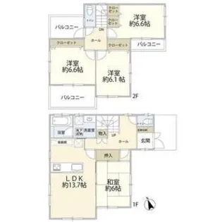 千葉県船橋市芝山6【一戸建】の間取り