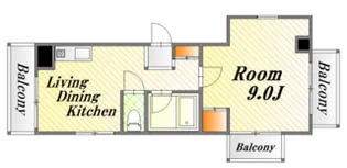広島県広島市中区西十日市町【マンション】の間取り