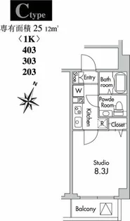 プライムアーバン南烏山【2階】の間取り