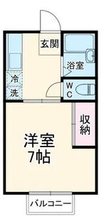 鈴ハイツA【1階】の間取り