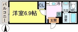 グリシーナ新小岩【1階】の間取り