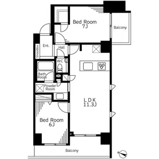 神田リープレックス・リズ【5階】の間取り