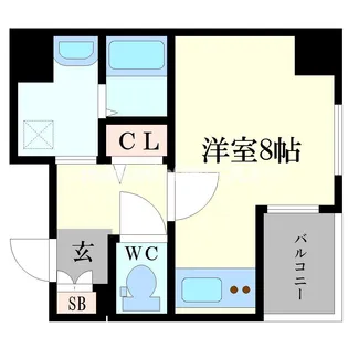 ラナップスクエア難波南【3階】の間取り