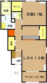 三重県伊勢市小俣町湯田【アパート】の間取り