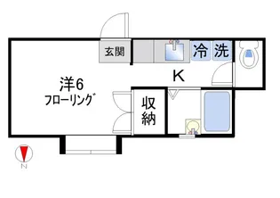 ヴェール曙【1階】の間取り