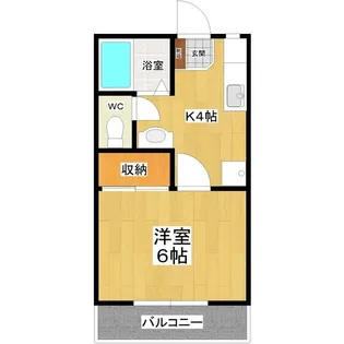 ハイツルレーブ【2階】の間取り