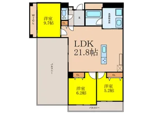 グランデ東雲【6階】の間取り