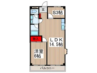 Sマンション上野【2階】の間取り