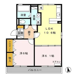 シルキー【2階】の間取り