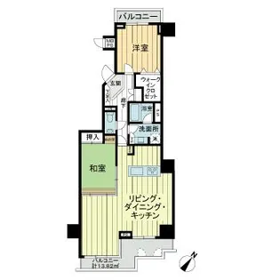 ライオンズマンション星陵【6階】の間取り