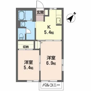 サニー グランデ A【2階】の間取り