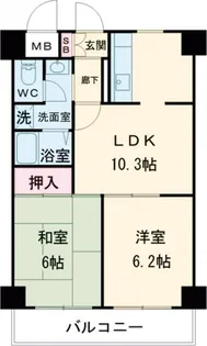 スカイフォーラム小岩【11階】の間取り