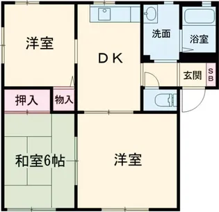 カーサディアス【1階】の間取り