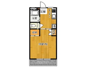 グリーンハイツ上原 A【1階】の間取り