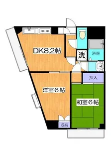 メルベーユ山手台【4階】の間取り